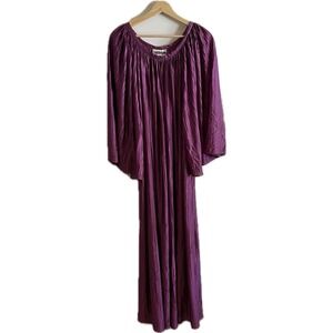 Vintage 70s Neiman Marcus Keyloun Pleated Nightgown Womens Plus Size